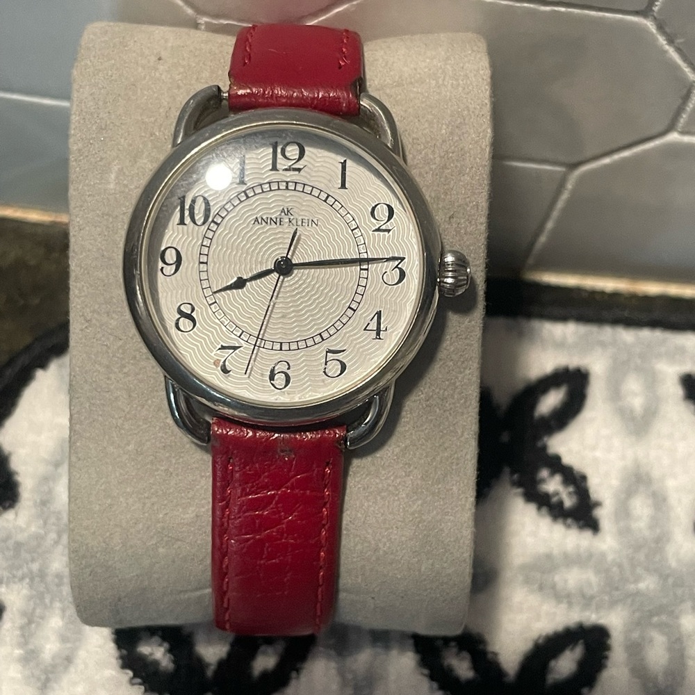 Red Anne Klein watch
